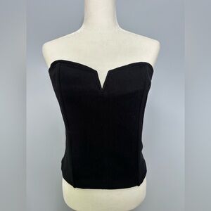 NWT Porridge Anthropologie Clothing Black Textured Top Petite